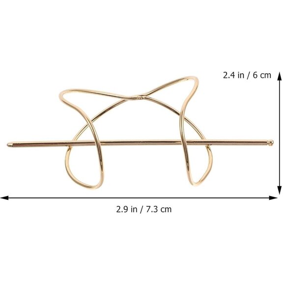 Metal Hairpins Antique X-Shaped Hair Cuffs Wedding Bridal Hair Accessories